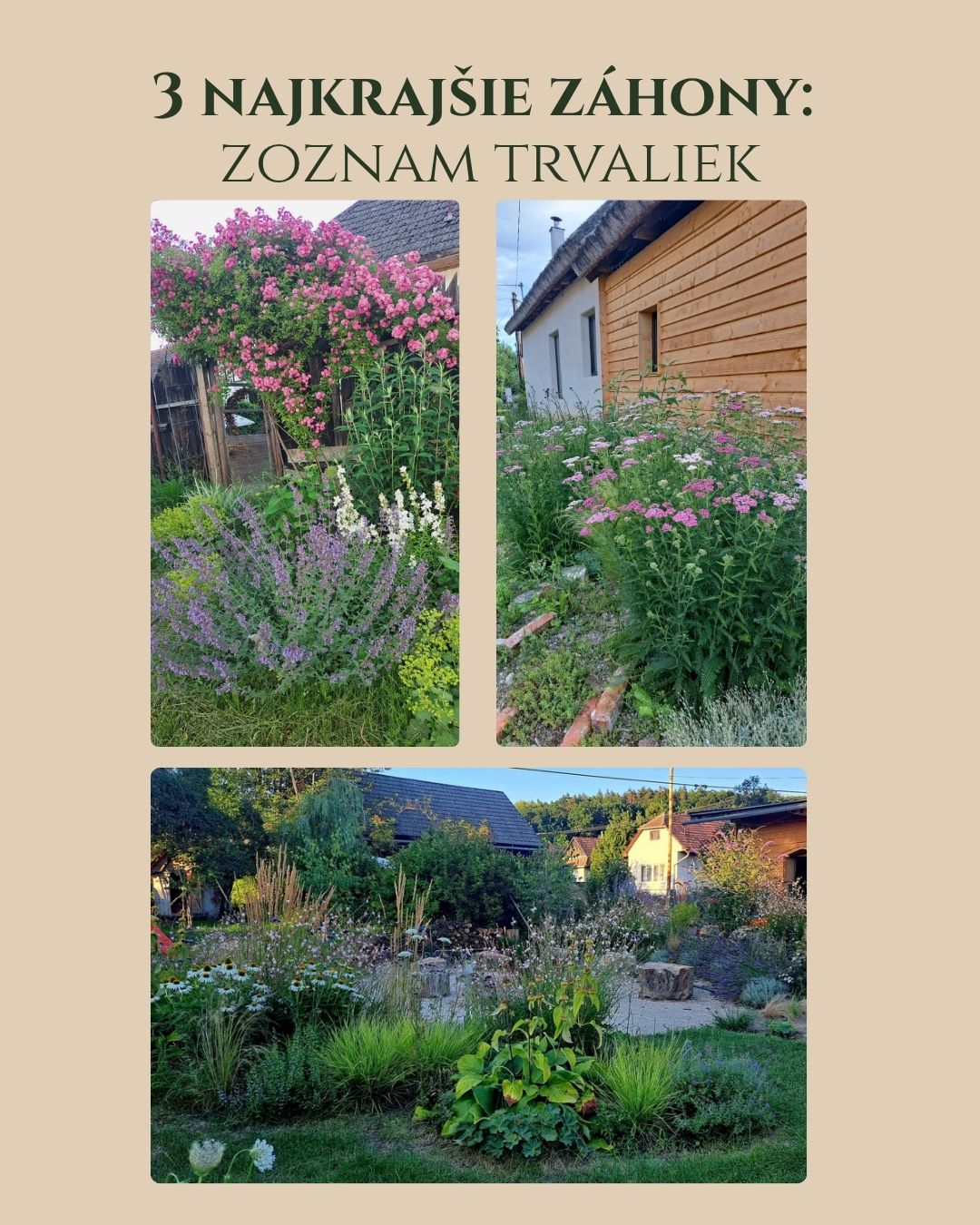 Tri moje najobľúbenejšie záhony pre vás
